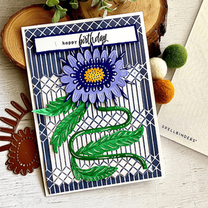 Spellbinders Exclusive: Colorful Burst Flower Etched Dies