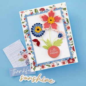 Floral Spray Etched Dies