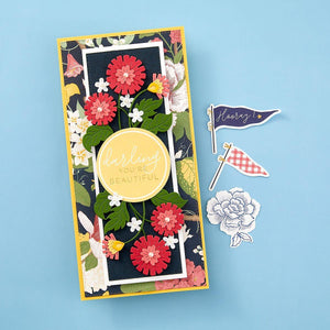Floral Spray Etched Dies