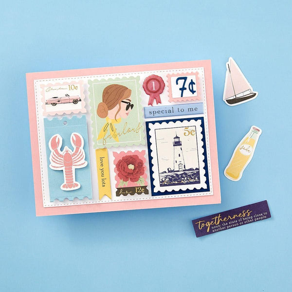 Nested Postage Labels & Tag Etched Dies