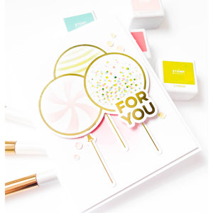 Party Balloons Bouquet Glimmer Hot Foil Plate & Die Set from the Its My Party Collection by Carissa Wiley