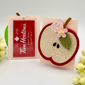 Felt Cheeky Apple Etched Dies by Nichol Spohr