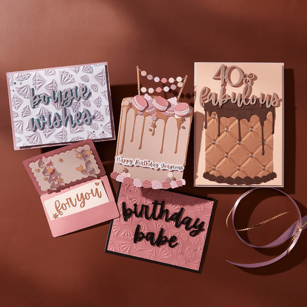 Treat Yourself Gift Card Holder Etched Dies from the Bougie Birthday Collection by Nina Boettcher