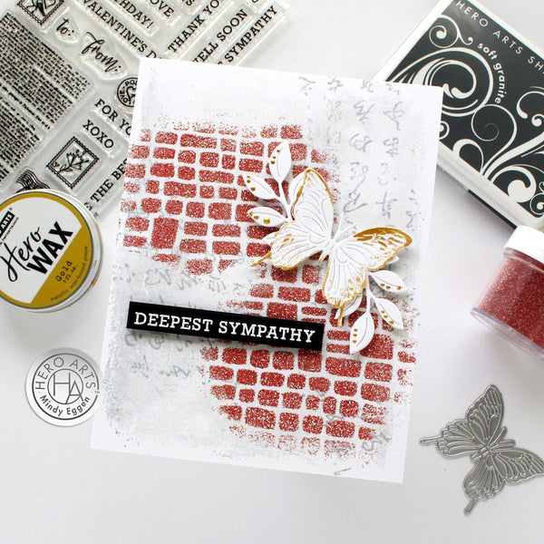 Cobblestone Bold Prints Cling Stamp