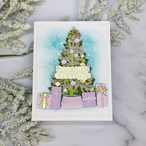 Classic Christmas Tree Etched Dies by Simon Hurley