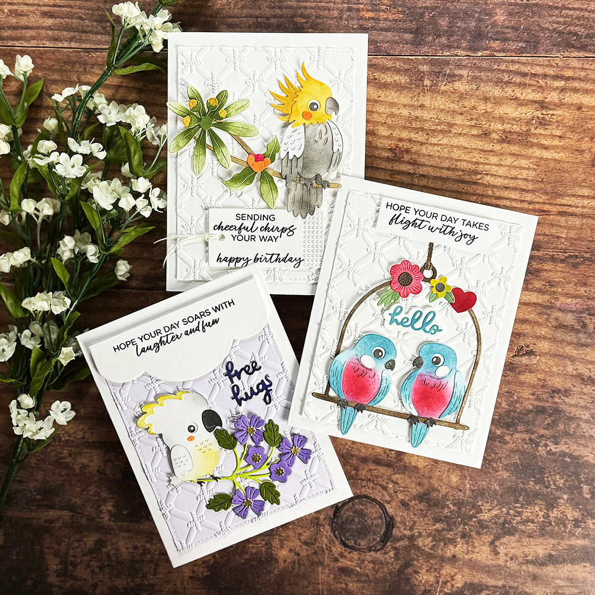 Spread Your Wings Sentiments Clear Stamp Set