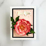 Double & Single Peonies Etched Dies from Susan's Spring Flora by Susan Tierney-Cockburn