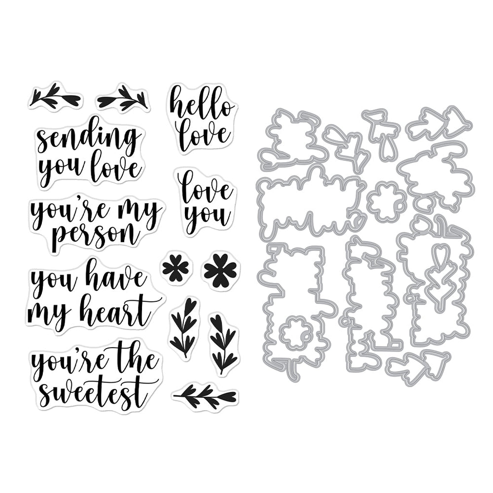 Hello Love Stamp & Cut of the Month - January 2025