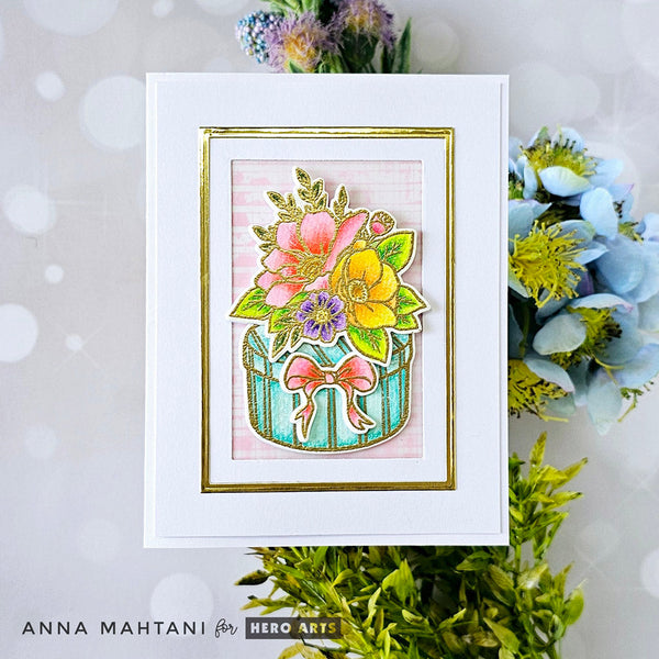 Hatbox Blooms - March 2025 Clear Stamp Set + Dies of the Month