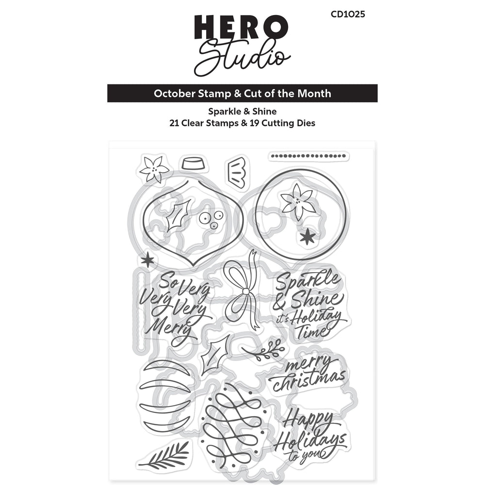 Sparkle and Shine Stamp & Cut Set of the Month - October 2025