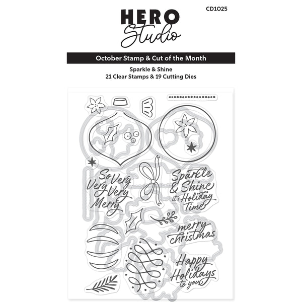 Sparkle and Shine Stamp & Cut Set of the Month - October 2025