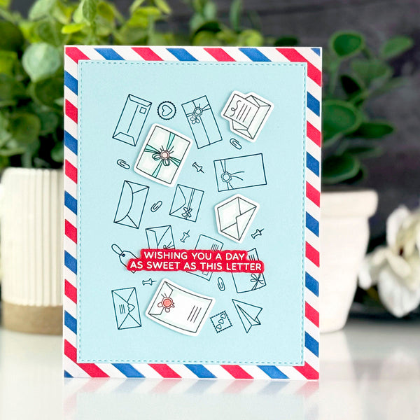 Send & Seal -  (Dies Only) Coordinates with the Clear Stamp of the Month