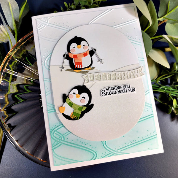 Cue the Merry Clear Stamp & Die of the Month - card project 10