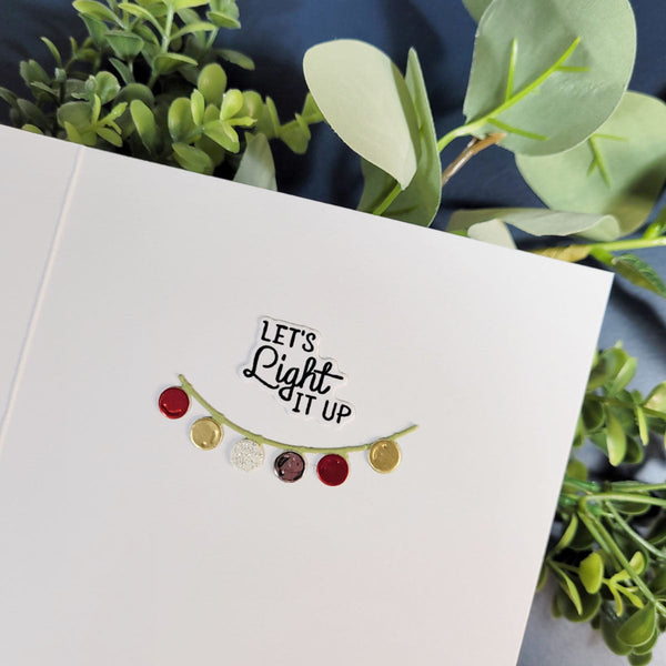 Cue the Merry Clear Stamp & Die of the Month - card project 14