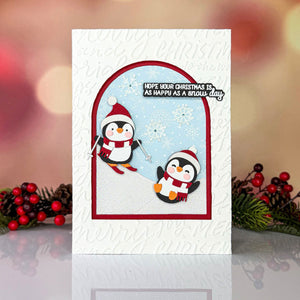Cue the Merry Clear Stamp & Die of the Month - card project 16