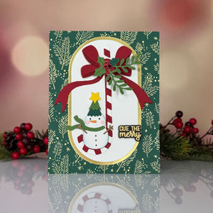 Cue the Merry Clear Stamp & Die of the Month - card project 17