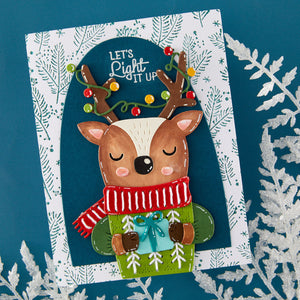 Cue the Merry Clear Stamp & Die of the Month - card project 2