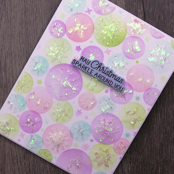 Cue the Merry Clear Stamp & Die of the Month - card project 3