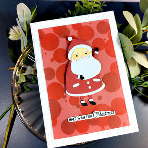 Cue the Merry Clear Stamp & Die of the Month - card project 7