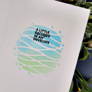 This Way to Rainbows Clear Stamp and Die of the Month - card project 18