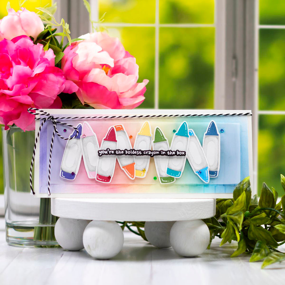 Crayon Creations -  (Dies Only) Coordinates with the Clear Stamp of the Month