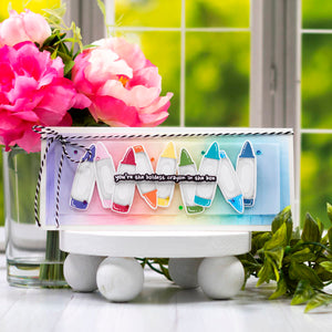 Crayon Creations -  (Dies Only) Coordinates with the Clear Stamp of the Month