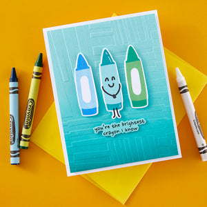 Crayon Creations -  (Dies Only) Coordinates with the Clear Stamp of the Month