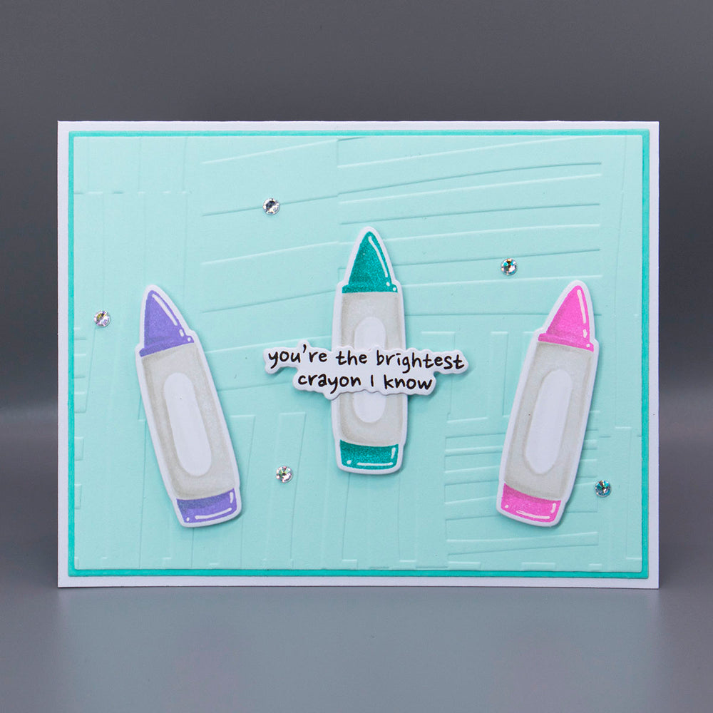 Crayon Creations -  (Dies Only) Coordinates with the Clear Stamp of the Month