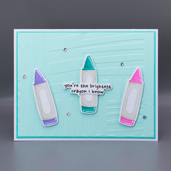 Crayon Creations -  (Dies Only) Coordinates with the Clear Stamp of the Month