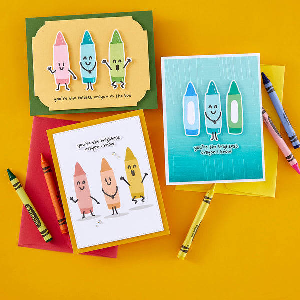 Crayon Creations -  (Dies Only) Coordinates with the Clear Stamp of the Month
