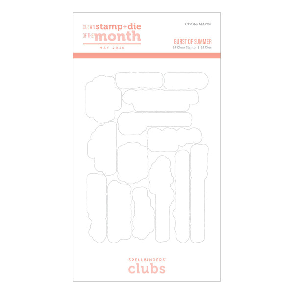 Burst of Summer - Clear Stamp & Die of the Month