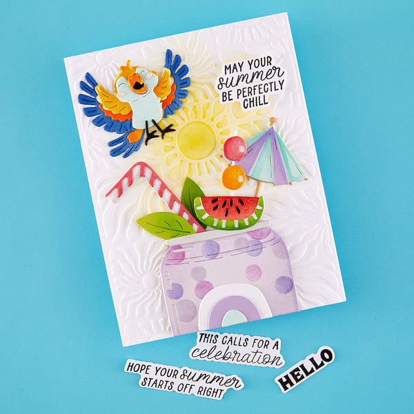 Burst of Summer - Clear Stamp & Die of the Month