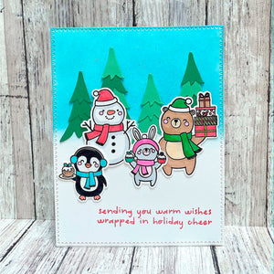 Holiday Besties - (Dies Only) Coordinates with the Clear Stamp of the Month