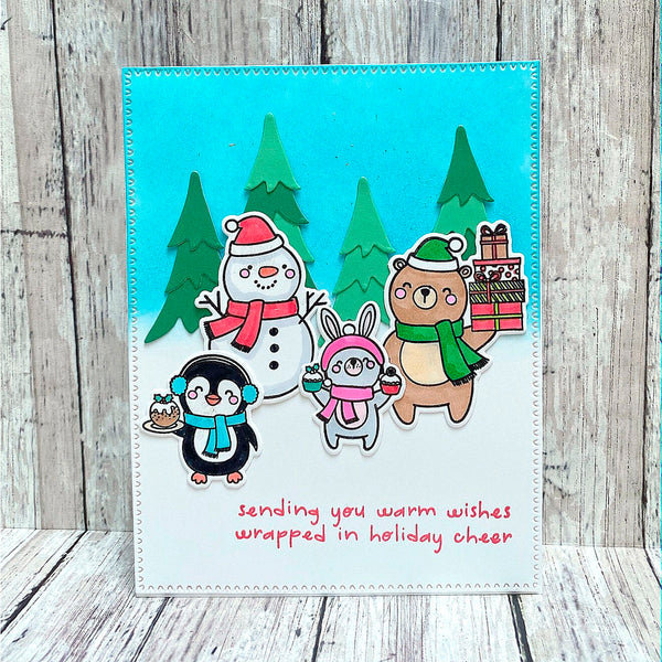 Holiday Besties - (Dies Only) Coordinates with the Clear Stamp of the Month