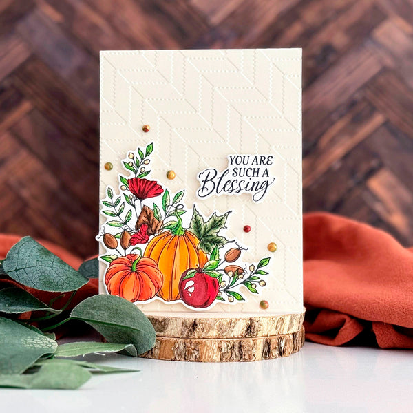 Autumn Wishes - (Dies Only) Coordinates with the Clear Stamp of the Month