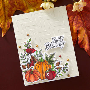 Autumn Wishes - (Dies Only) Coordinates with the Clear Stamp of the Month