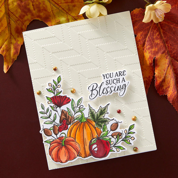 Autumn Wishes - (Dies Only) Coordinates with the Clear Stamp of the Month