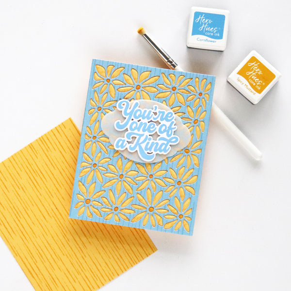 Rain Texture Bold Prints Cling Stamp