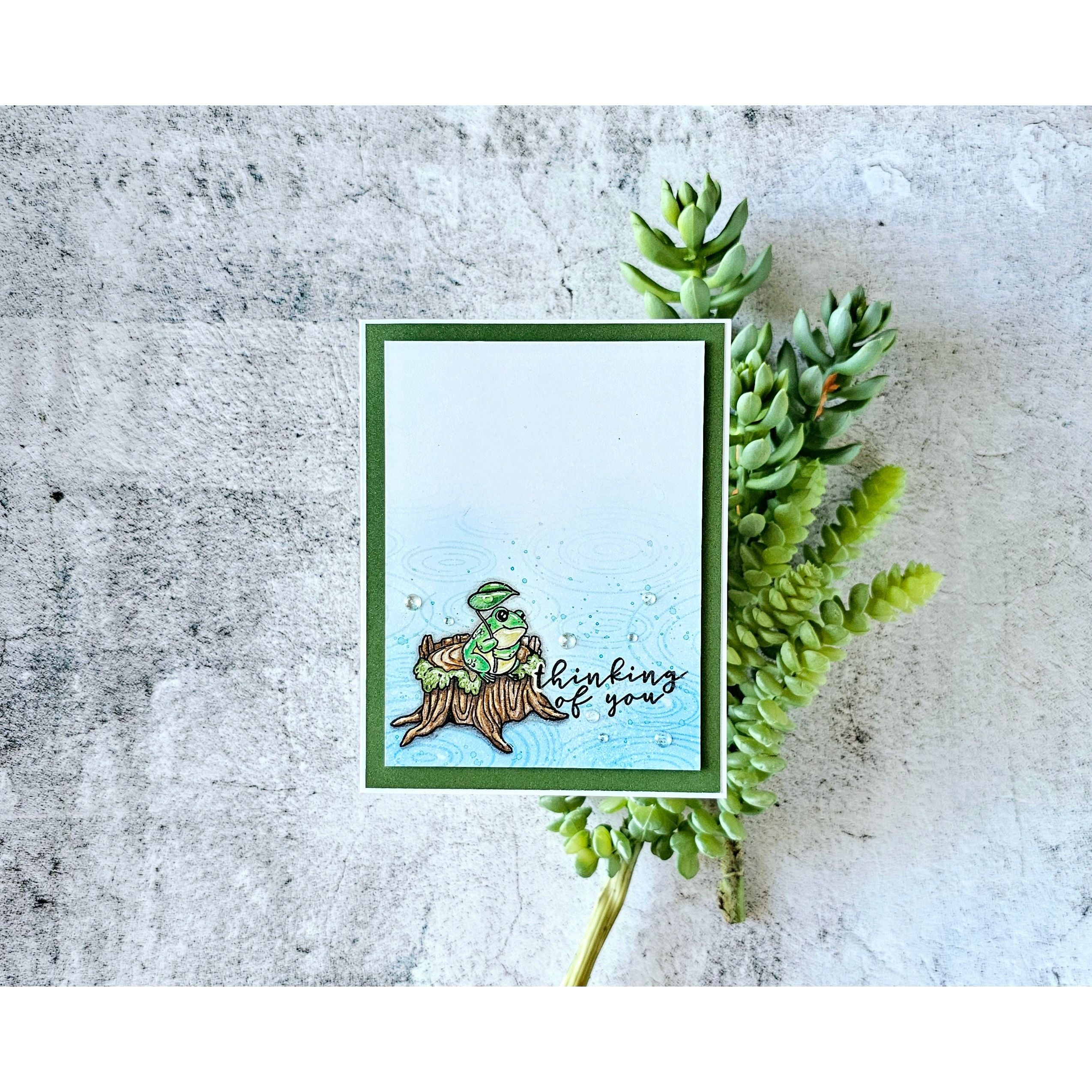 Raindrop Ripples Cling Stamp of the Month - April 2025