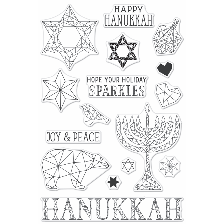 Happy Hanukkah Clear Stamp Set