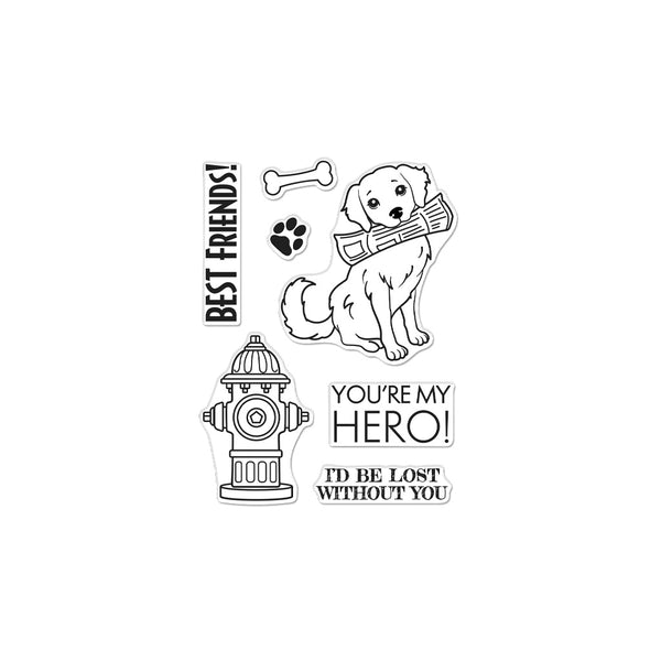Hero Greetings You're My Hero Clear Stamp Set