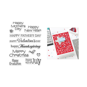 Year Round Messages Clear Stamp Set