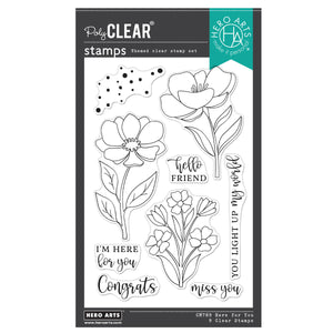 Hero Arts Here For You Stamp Set from the Blossoms & Birdsong Collection