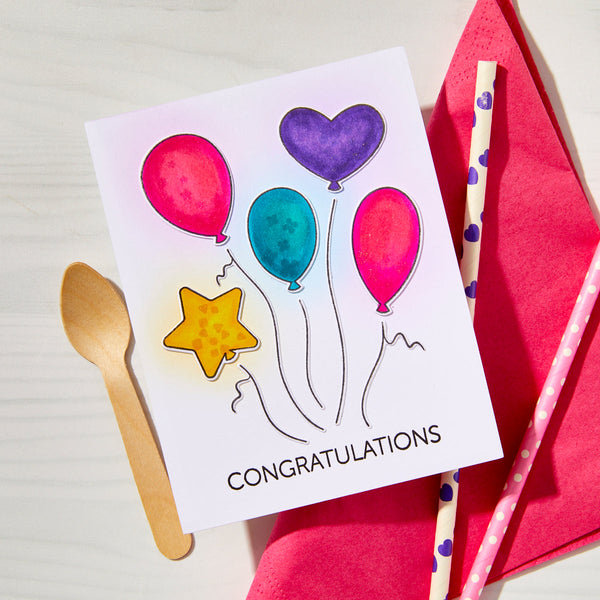 Balloons Clear Stamp Set