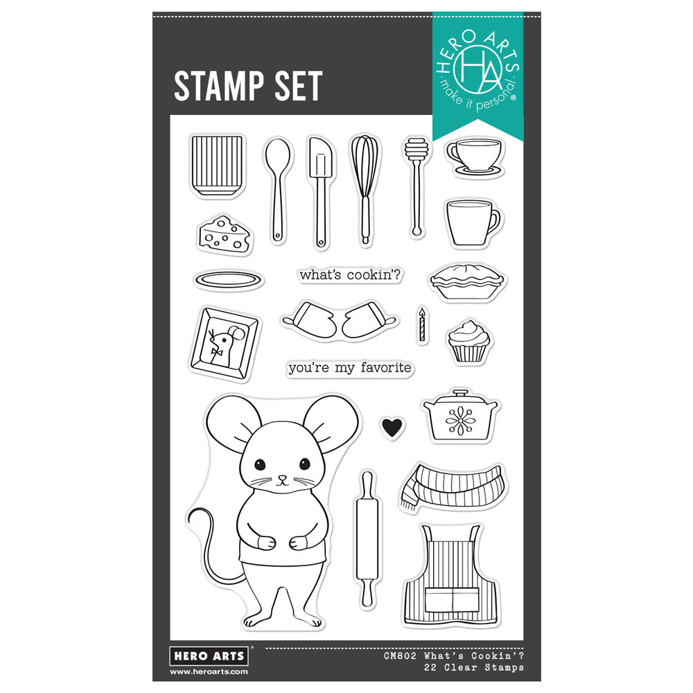Hero Arts What's Cookin'? Clear Stamp Set