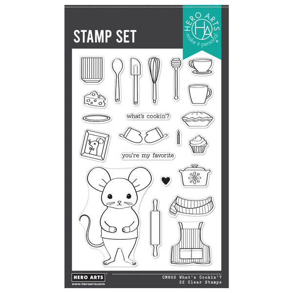Hero Arts What's Cookin'? Clear Stamp Set