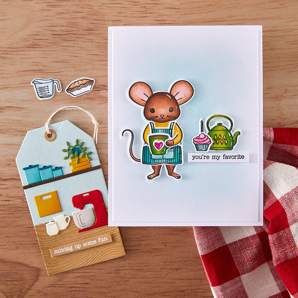 Hero Arts What's Cookin'?  Stamp & Cut Set