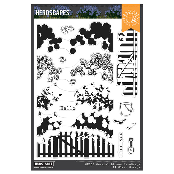 Coastal Blooms HeroScape Clear Stamp Set
