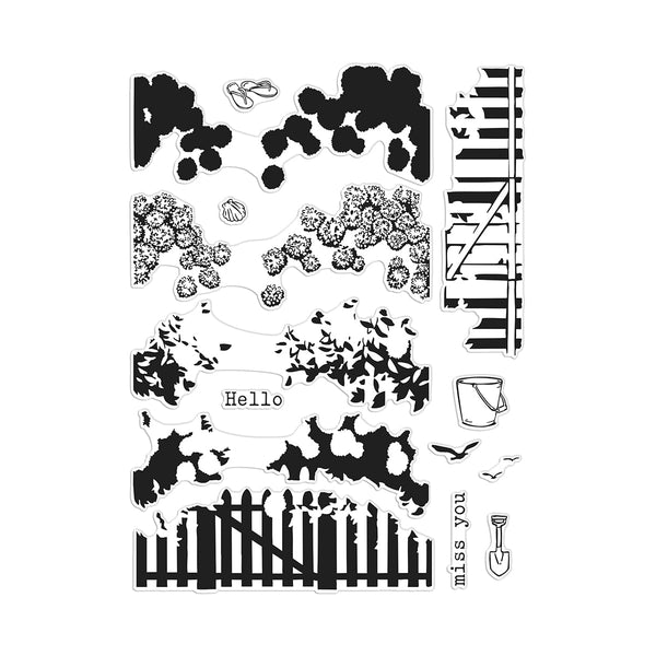 Coastal Blooms HeroScape Clear Stamp Set