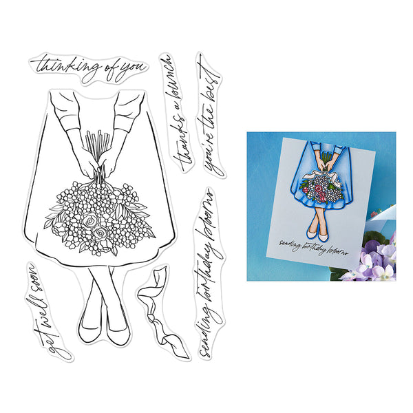 Summer Blooms Clear Stamp Set